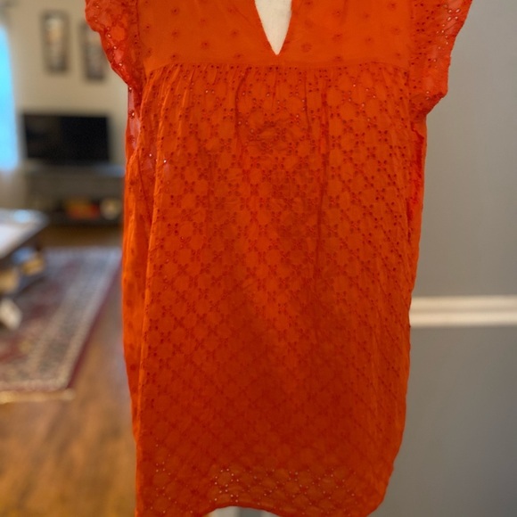Loft Eyelet Ruffle Sleeve Top - Picture 10 of 11